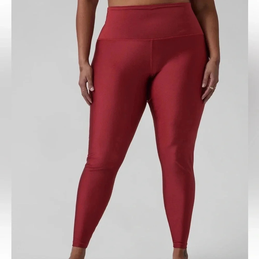Athleta‎ Elation Shine Tight Women’s 3X Decadent Red Legging